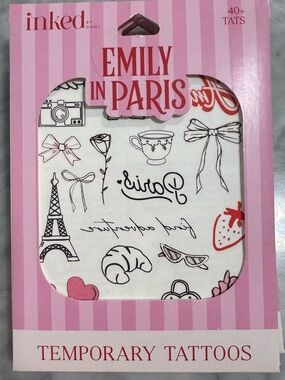 Emily in Paris Temporary Tattoos by Inked